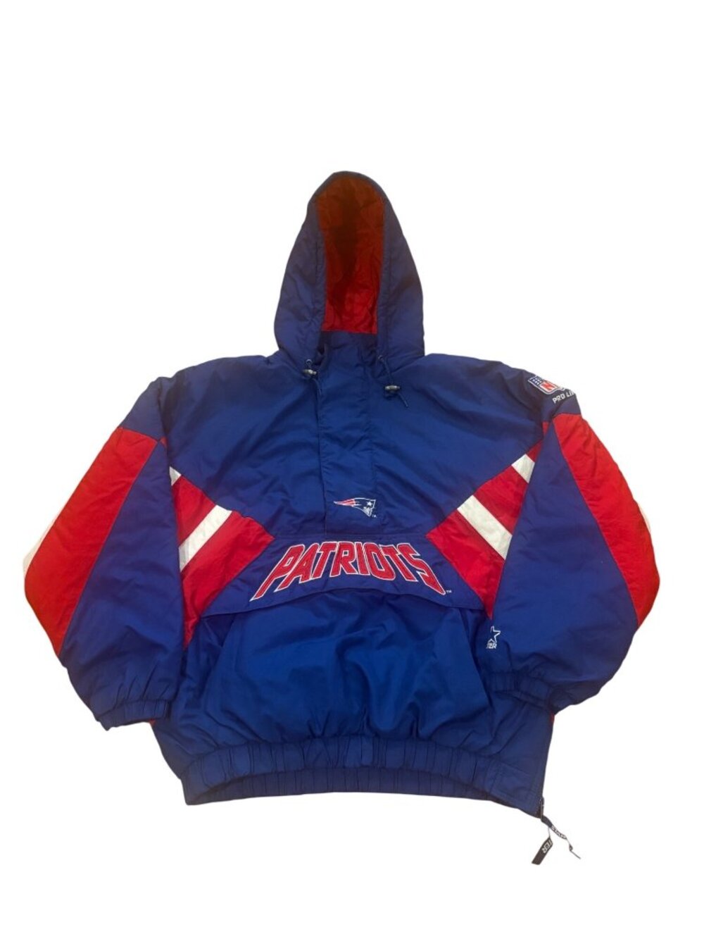 Vintage 90s Starter NFL Pro Line New England Patriots Hooded Puffer Jacket 2XL